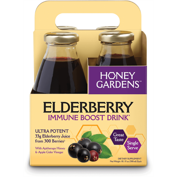 Honey Gardens Elderberry Immune Boost Drink 33 g 4 Pack(S). Walmart