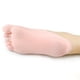 thumbnail image 3 of 4 pares de calcetines transpirables antideslizantes de 5 dedos que previenen callos y ampollas, ideales para mujeres y niñas (rosa, negro, blanco, color piel)., 3 of 6