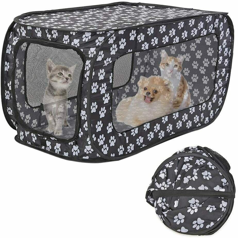 Frisky Friends Folding Soft Dog Crate Pet Kennel Crate