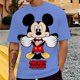 thumbnail image 3 of Camiseta de Mickey Mouse para niños, camisetas de dibujos animados de Disney para hombre, camiseta de manga corta de verano para parejas, lindas y divertidas camisetas, 3 of 5