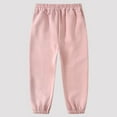 thumbnail image 2 of Kids Sweatpants Girls Jogger Pants with Pockets Drawstring Basic Red Sweat Pants 5-6 Years Girl Pants, 2 of 6