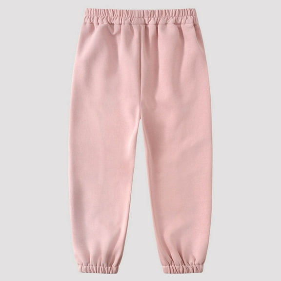 Girls' Cargo Pants Red Sweatpants Men Pull-on Pants Sports Outdoor Girls Pants Size 4T