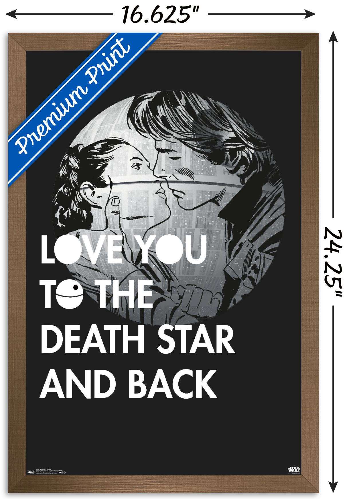 Star Wars: Saga - Love You Wall Poster, 14.725" x 22.375", Framed