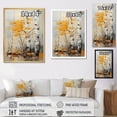 thumbnail image 4 of Designart "Autumn Tapestry Birch Woods II" Floral Floater Framed Wall Decor, 4 of 7