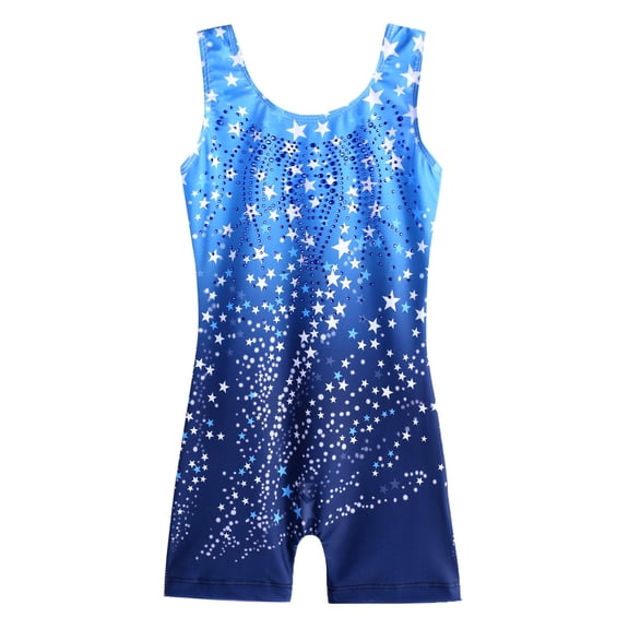 Leotards for Girls Gymnastics Toddler Dance Sparkly One Piece Biketards Athletic Dance Wear Shiny Gradient Shiny Diamond Size 3-12Y