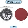 thumbnail image 2 of 2Pcs Coffee Rated Badge Round Car Stickers Self Adhesive Metal Car Badge Emblem 4 x 4 Car Decals Stickers Car Decorative Emblem Compatible with Vehicles Trucks SUV RV grey, 2 of 9