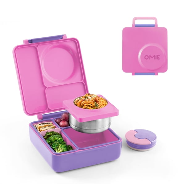 Contenedor de Comidas OmieBox Kids Bento Aislado con 3 Compartimentos