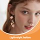 thumbnail image 3 of YSNOOWE 1Par Pendientes Colgantes De Concha Y Perla Artificial Elegantes Y Cómodos Para Mujer, 3 of 8