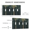 thumbnail image 3 of Hand drawn forest Switch Cover Decorative Wall Plate / 4-Gang 4-Toggle / Standard Size 4.5x8 in, 3 of 5