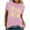 Pink, variant on Womens Tunic Tops Dressy Casual Short Sleeve Grey Shirts for Women Dressy Summer Clothes for Women 2025 Vacation Plus