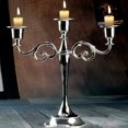 thumbnail image 5 of 3 Metal Candle Holder European Style Wedding Candelabra Candle Holder Home Decor(Silver)-, 5 of 5