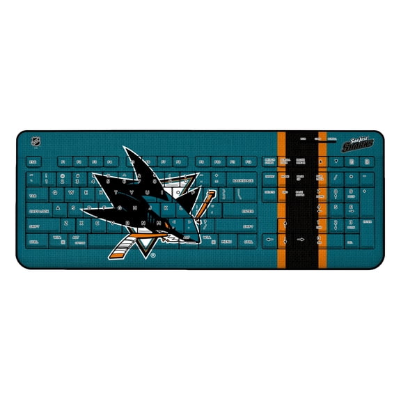 San Jose Sharks Stripe Wireless Keyboard