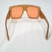 Dior Power 2 35JIR OVERSIZED Sunglasses Beige w/ Pink Lenses