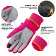 thumbnail image 3 of Toddler Women Mens Snow Gloves Kids Waterproof Winter Warm Thermal Ski Snowboard Ladies Glove, 3 of 7
