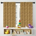 thumbnail image 5 of Blackout Kids Curtains,Yellow and Brown Of Cheetah Print Childrens Insulated Curtains Set Of 2,Bedroom Essentials,Toddler Room Decor 42"x54", 5 of 5
