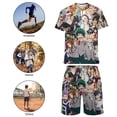 thumbnail image 4 of My Hero Academia Boys Short Sleeve Mesh T-Shirt And Shorts Outfit Set Summer Clothes Set for Kids, 4 of 7