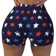 thumbnail image 2 of Lsque Watercolor Stars1 Pattern High Waisted Biker Shorts for Women-Tummy Control Fitness Athletic Workout Running Yoga Gym Shorts,Moisture-Wicking-Large, 2 of 9