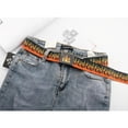 thumbnail image 4 of Flame Print Cotton Metal Belt Adjustable Length For Men Women Punk Rock Street Style Hip Hop Clothing Accessory, 4 of 4