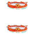 thumbnail image 4 of yingyy 1 Set Bracelet Bohème Réglable INS Style Cordon Bracelet Perlé Accessoire de Mode Valentines Jour pour les Femmes un Style 2Set, 4 of 6