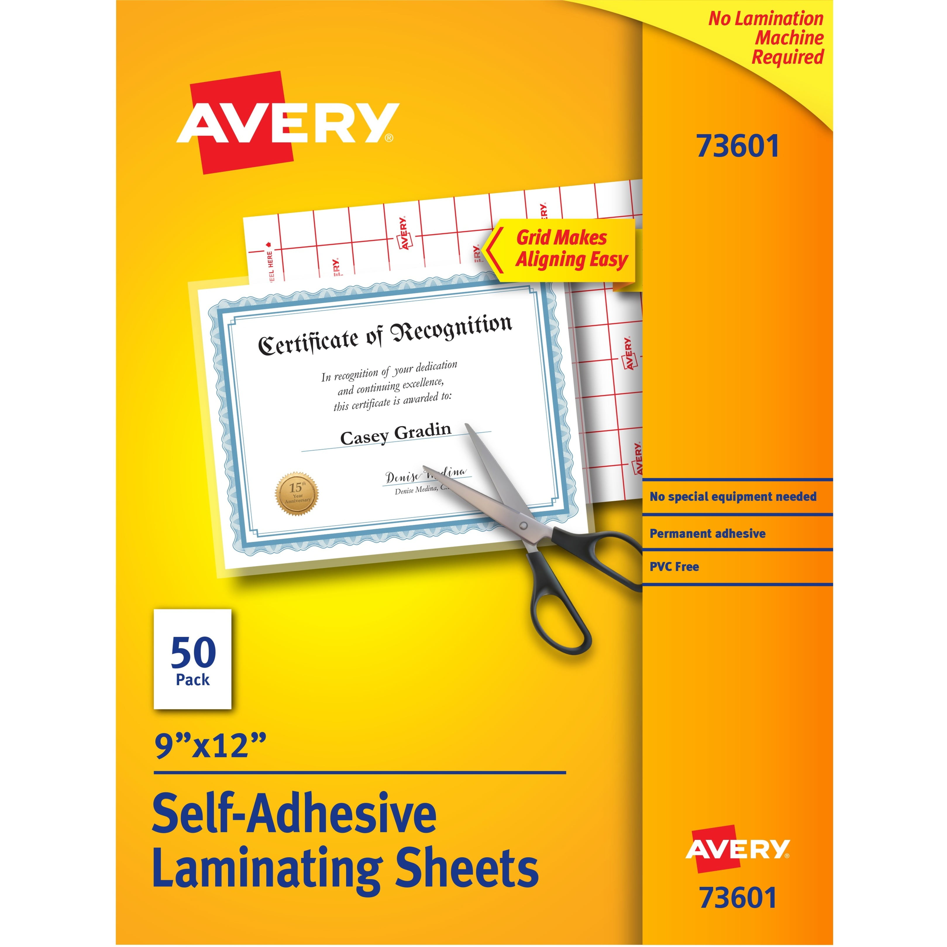9 X 11 USI WrapSure Thermal Laminating Pouches/Sheets Letter Size Hot 7 Mil 