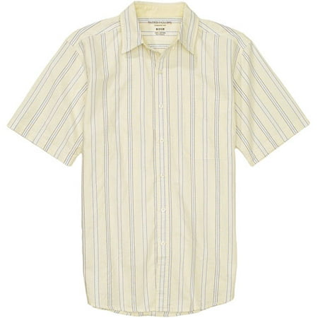 Faded Glory - Big Men's Short-Sleeved Striped Oxford Shirt