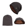 thumbnail image 4 of ZOELNIC Men's Slouchy Beanie Hat Over-sized Skull Cap Winter Warm Knitted Fleece Lined Hat for Men Winter Accessories, Coffee, 4 of 6