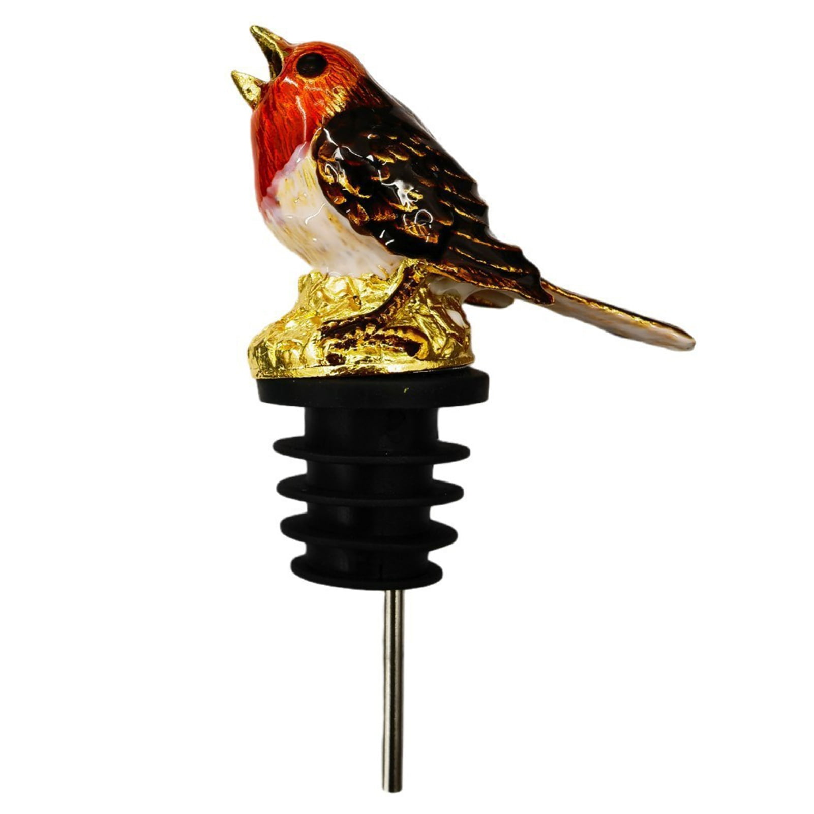 Wine Pourer Cute Bird Shape Leak Proof Metal Creative Enamel Design