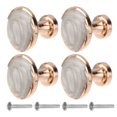 thumbnail image 1 of 4pcs Round Delicate Door Pull Bar Ceramic Simple Handle Fashion Drawer Handle Practical Furniture Wardrobe Grip, 1 of 1