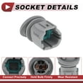 thumbnail image 4 of 1 Pc Conector de Luz de Marcador para Nissan 350Z 03-06 No.2625070F00, 4 of 7