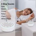 thumbnail image 3 of Máquina de ruido blanco, máquina de ruido con luz nocturna para niños y adultos, ruido blanco para bebés, 3 ajustes de temporizador, 6 sonidos, recargable por USB, 3 of 5