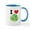 White/Blue Inside, variant on CafePress - I Heart (Love) Lettuce Mug - 11 oz Ceramic Mug - Novelty Coffee Tea Cup