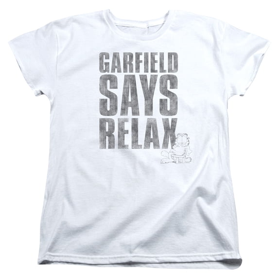 Garfield Relax S/S Women's T-Shirt White