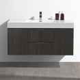 thumbnail image 2 of Fresca Valencia 48" Gray Oak Wall Hung Modern Bathroom Vanity, 2 of 3