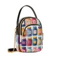 thumbnail image 7 of FORMRS Crossbody Bag for Women Quilted Travel Shoulder Cell Phone Purse with Chain Strap Handbag, Blue Jam Jars, 7 of 7