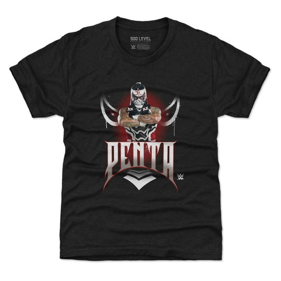 Youth 500 Level Heather Black Penta Spray Paint T-Shirt