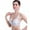 White, variant on MRULIC lingerie for women Women Push Up Deep V Ultrathin Underwire Padded Lace Brassiere Bra BK 32B/70B Black   32B