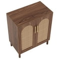thumbnail image 5 of Canddidliike Sideboard Buffet Set of 2, Accent Rattan Storage Cabinet with Doors, Cabinet for Indoor as Home, Brown, 5 of 6