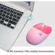 thumbnail image 2 of Lindo ratón inalámbrico, 2,4 G, ratones silenciosos inalámbricos para niñas, ratón Kawaii con receptor USB, ratón temático de gato para ordenador portátil, PC, MAC (rosa flor de cerezo) JM, 2 of 5