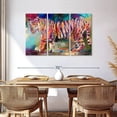 thumbnail image 3 of Elephant Stock Royal Bengal Tiger Wall Art - Horizontal Multi Panel Canvas - Living Room Wall Decor - Animal Multi Panel - Orange And Purple Decor By Richard Wallich - 57" x 36", 3 of 8