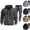 Dark Gray, variant on Men's Winter Multi Pocket Zipper Sweatshirt 2 Piece Set Personalized Sweatpants Casual Sweatsuits Hoodie