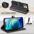 thumbnail image 6 of Compatible with iPhone 11 Pro Max Wallet Case Women Leather Flip with Wrist Strap Kickstand Magnetic Shockproof with Card Holder Protective Case for iPhone 11 Pro Max Life Tree Black, 6 of 14