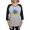 Heather/Black, variant on CafePress - Pray For Ukraine Blue And Yellow Sunflower Long Sl - Womens Baseball Tee