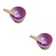 thumbnail image 2 of Ounissouiy Taza de helado para niños Postre para niños Mezcla de helado Tazón de PP con cuchara Vajilla Vajilla, Púrpura Violeta 2piezas Ounissouiy CBP146431, 2 of 6