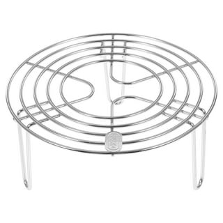 Round Stainless Steel Steamer Rack 7.6 8.5 9.33 10.23 Inch Diameter  Steaming Rack Stand Canner Canning Racks Stock Pot Steaming Tray Pressure