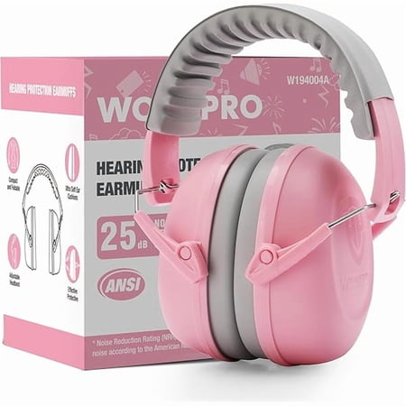 Safety Ear Muffs, NRR 25 dB, Noise Cancelling Headphones for Kids
