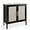 Black, variant on VOWNER Rattan Storage Cabinet, Buffet Cabinet Sideboard with Rattan Decorated Doors, Cupboard for Hallway, Entry, Living Room, 31.5" W x 15.75" D x 31.5" H, Black