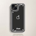 thumbnail image 1 of Funda de teléfono translúcida esmerilada para iPhone, carcasa protectora de silicona, línea bidimensional, cómic, iPhone 13 Pro Max, iPhone 14, 12, 11, XS, XR, X, 1 of 4