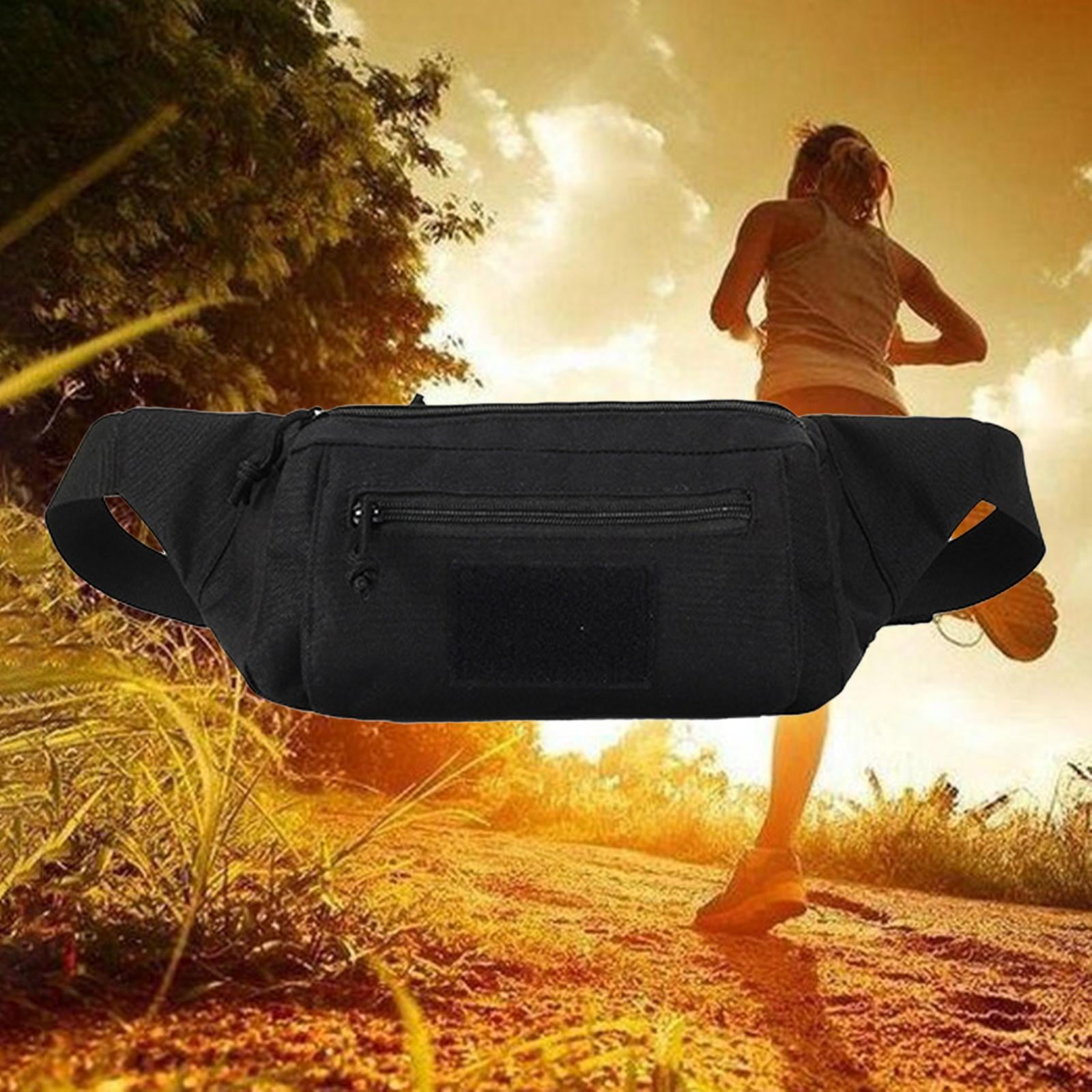 Portable Fanny Pack Pouch Waist Bag Purse for Men Women Black Walmart