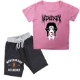 thumbnail image 1 of Conjunto de ropa de verano para niñas Camiseta + Pantalones cortos Conjunto de ropa de verano para niños Estampado de manga corta zhangyuxiang LED, 1 of 2