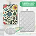 thumbnail image 6 of Yayeee Pot Holders Kitchen Heat Resistant with Pocket 7"x9.8" Cotton Oven Cooking Hot Pads, Vibrant Floral, 6 of 7